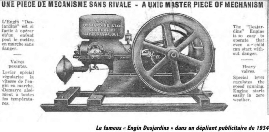 DESJARDINS fabricant de moteurs au Québec 00000855
