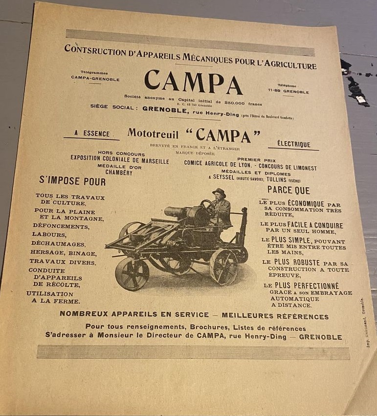 CAMPA Mototreuil 00006239