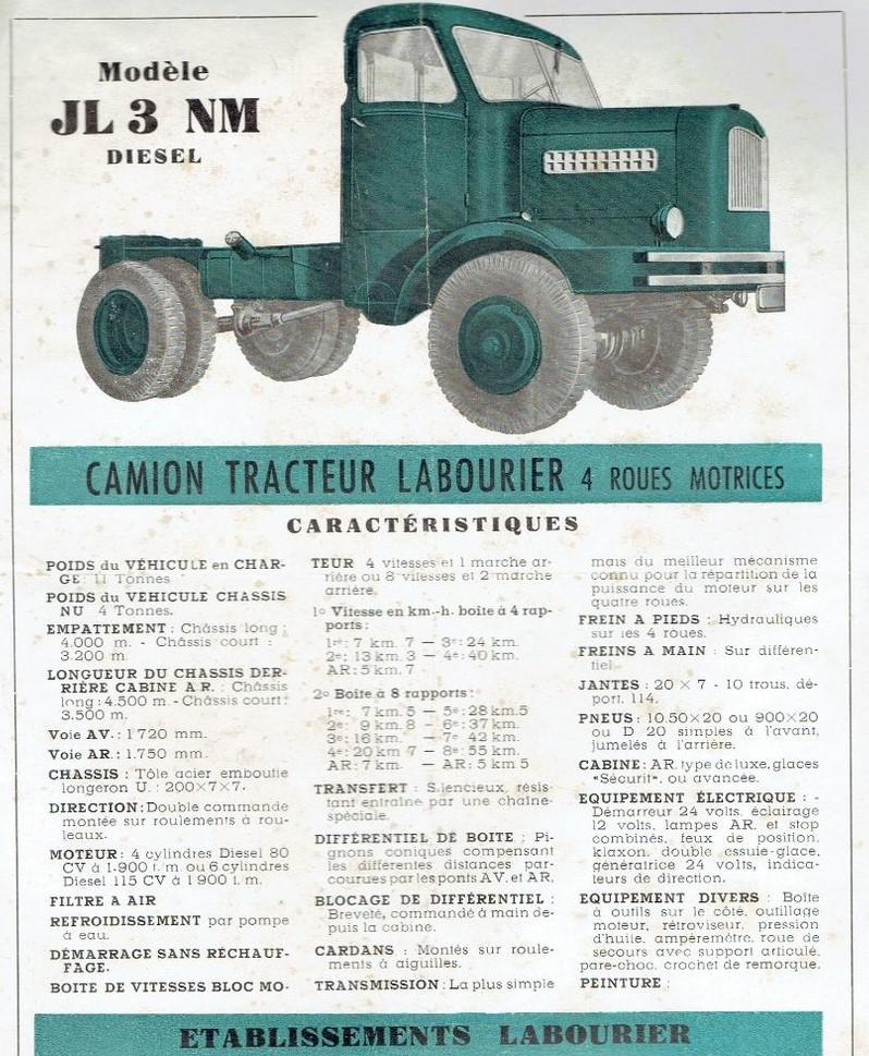 publicité camion LABOURIER JL 3 NM Diesel 000_0155