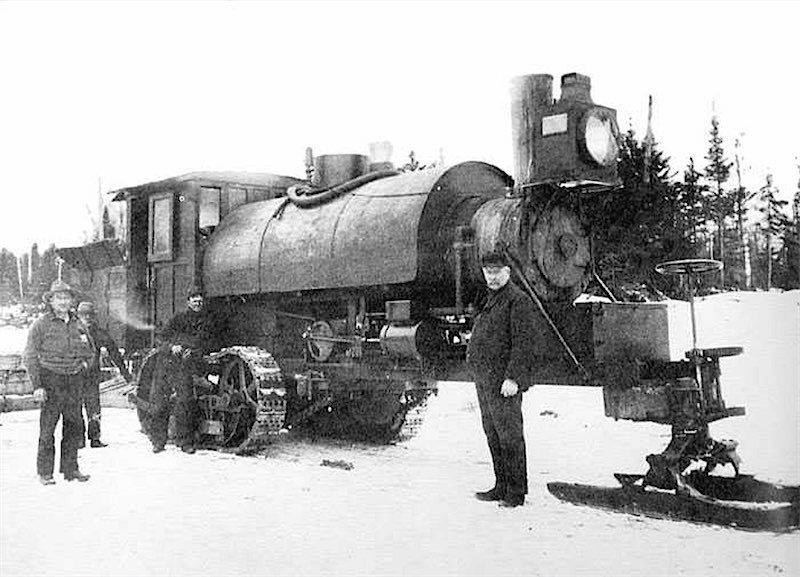 LOMBARD : Tracteur chenillé à vapeur, avant HOLT... 0_0_0305