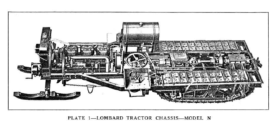 LOMBARD : Tracteur chenillé à vapeur, avant HOLT... 0_0_0309