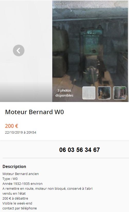 Des Moteurs BERNARD à vendre dans le Gard 0_2103