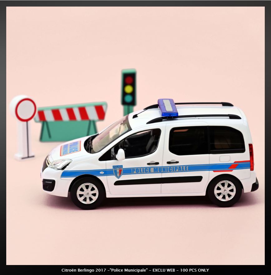 Citroën BERLINGO 2017 POLICE MUNICIPALE - NOREV Nouveauté au 1/18 3069