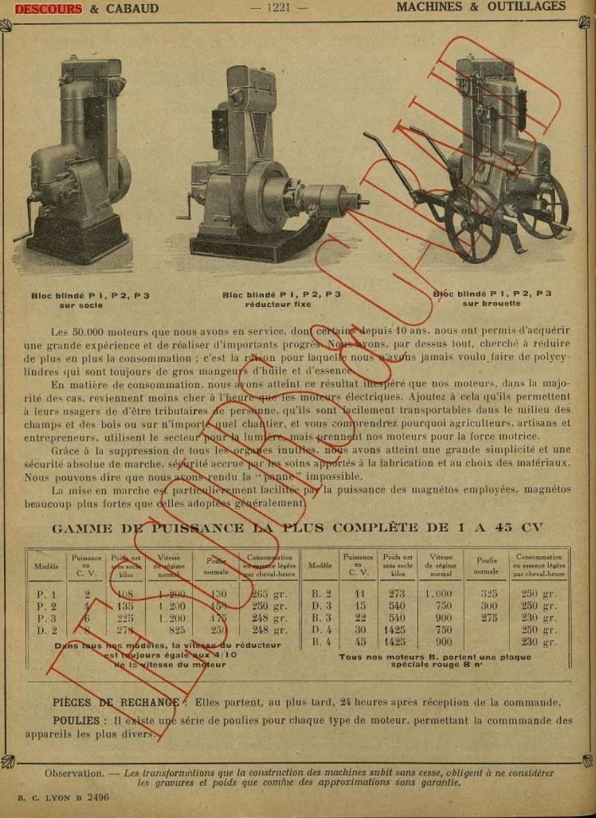 catalogue DESCOURS & CABAUD de 1928 34114