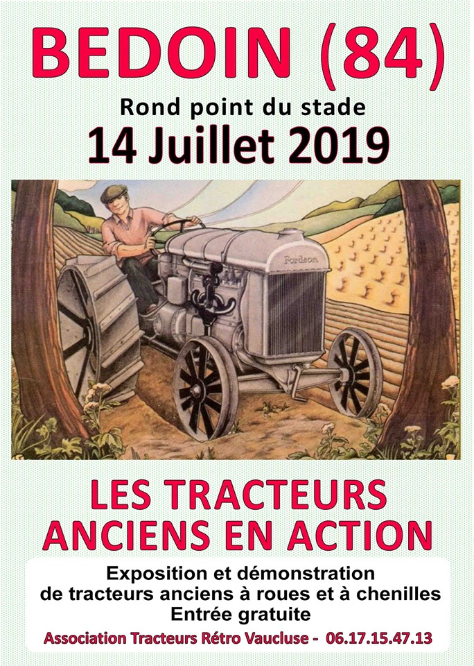 84 - BEDOUIN : les vieux tracteurs en action le 14 Juillet 2019 3_929