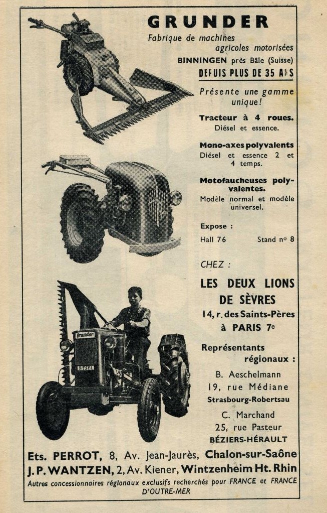 GRÜNDER ....tracteur suisse 521