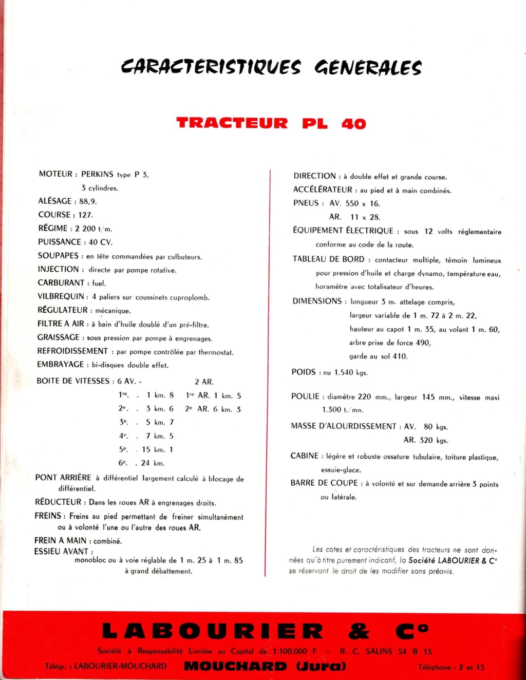 LABOURIER PL40 publicité 7476