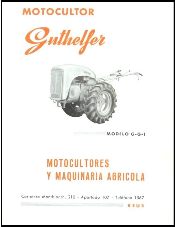 GUTHELFER motoculteurs espagnols 8441