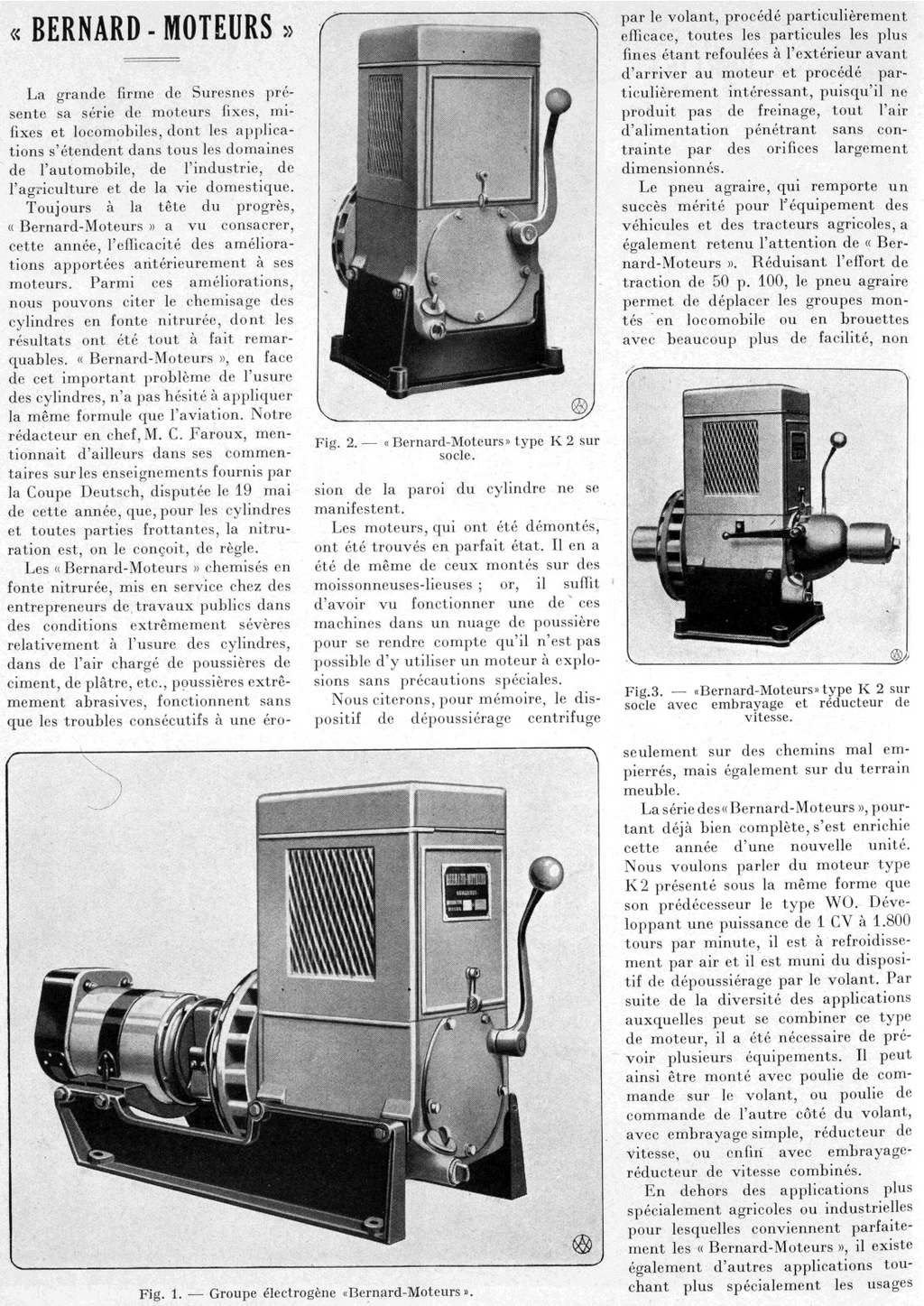 bernard - 26 -a-  BERNARD Moteurs : Un peu de lecture des années 30 9_193510