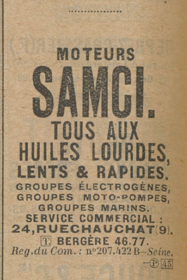 SAMCI Moteurs  Annuai38