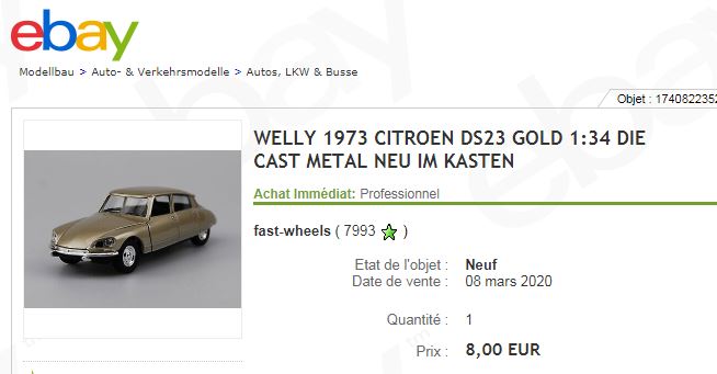 CITROËN DS 23 de 1973 par Welly Captu133