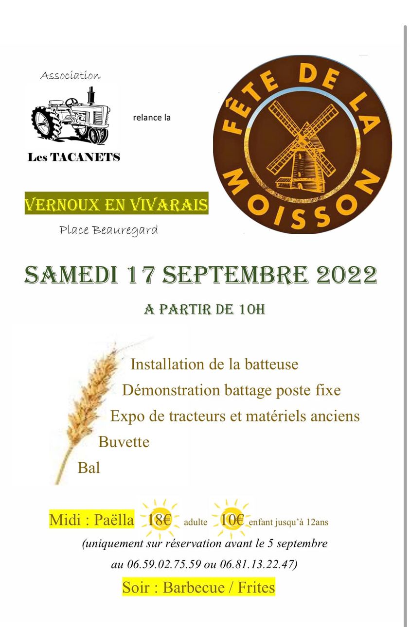 07 - VERNOUX-en-Vivarais Fête de la Moisson  le 17 Septembre Dsc00103