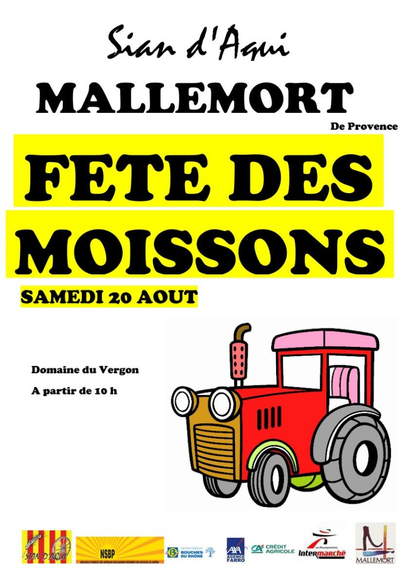 2022/08/20  MALLEMORT  (13) Fête de la Moisson Flyer_12
