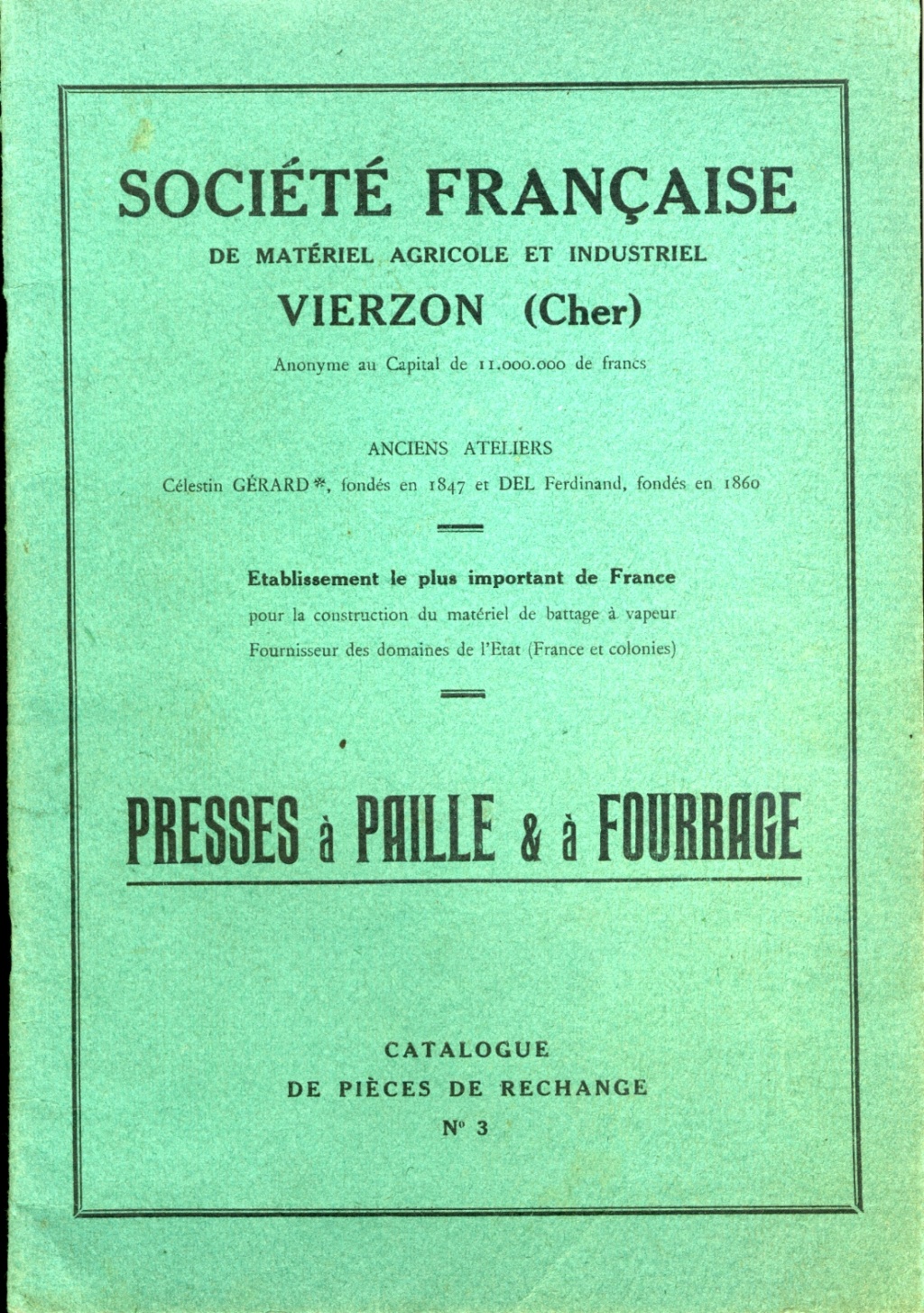 SOCIETE FRANCAISE DE VIERZON... les Presses Img14111