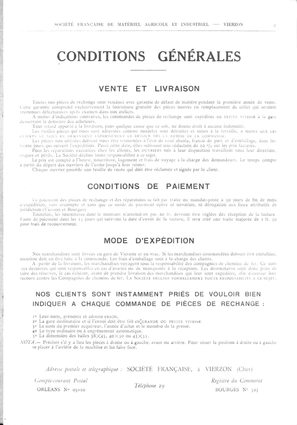SOCIETE FRANCAISE DE VIERZON... les Presses Img14311