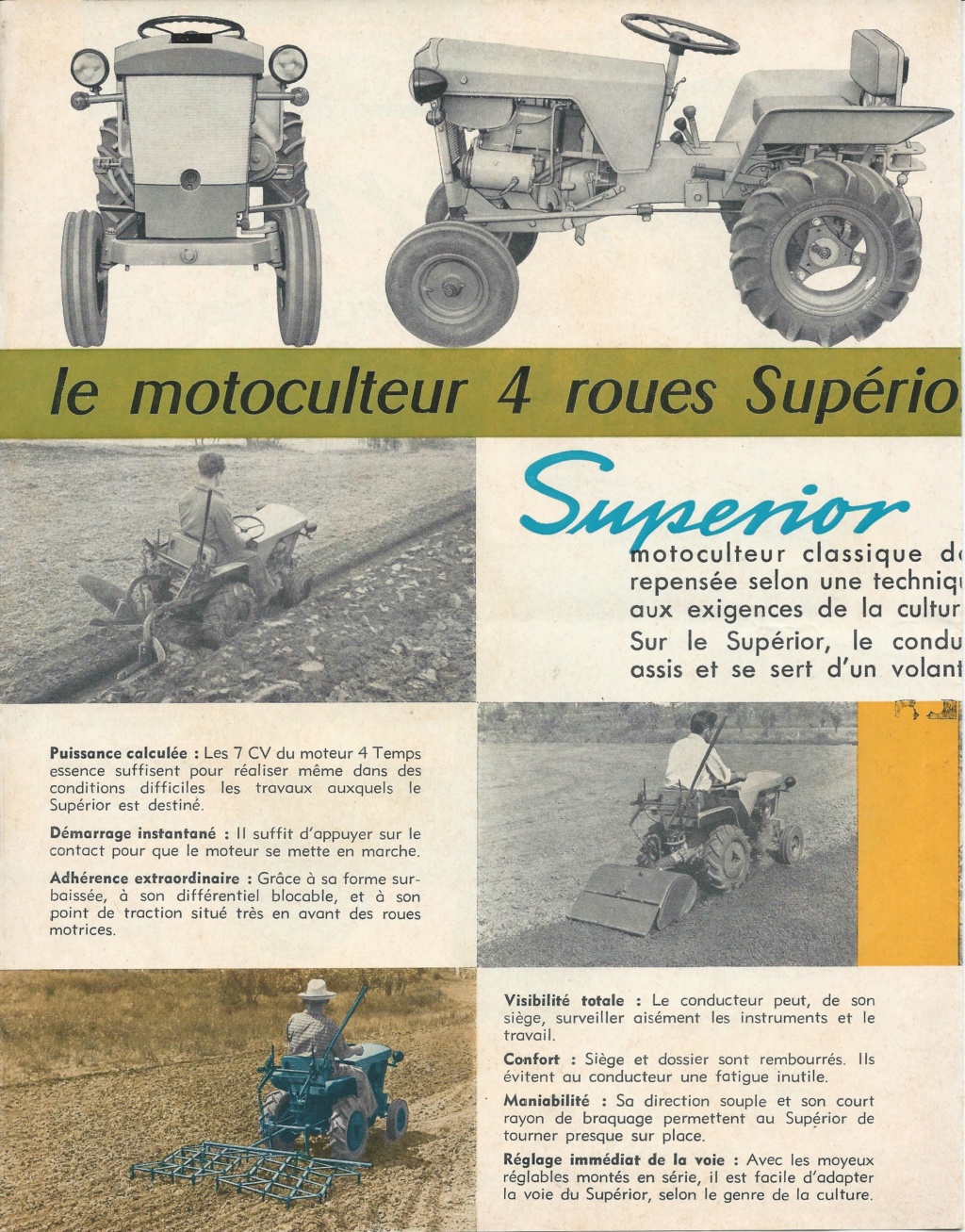 MOTOSTANDARD SUPERIOR : le motoculteur à 4 roues et ses descendants Motos197