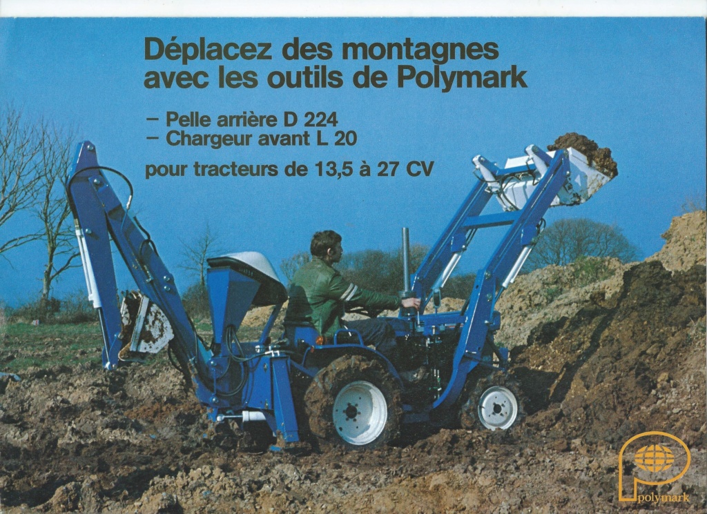 Mc CONNEL -POLYMARK : épareuse, chargeur frontal, pelle rétro... Polyma12