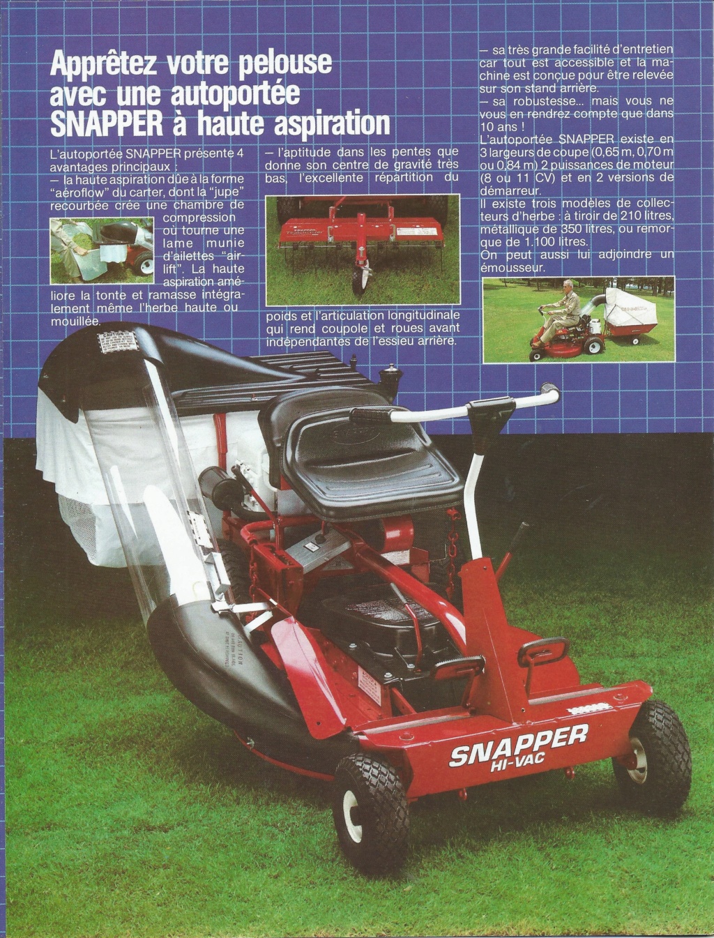 SNAPPER... des autoportées made in USA Snappe11