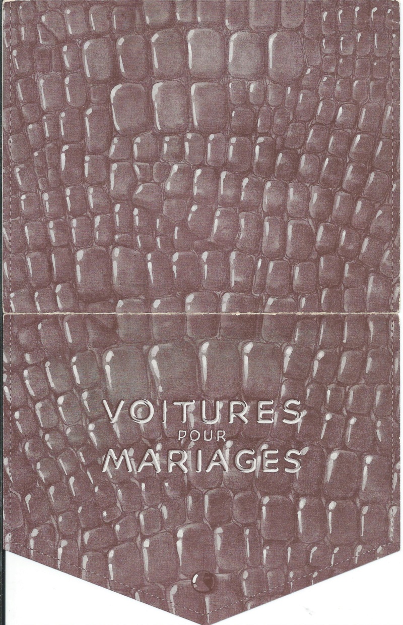 Pochette "VOITURES pour MARIAGES" Voitur12