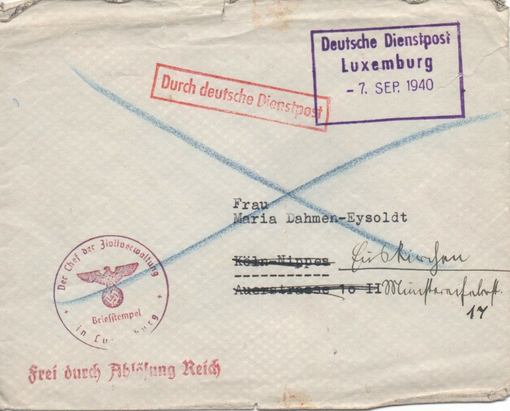 Die Besetzungsausgaben Luxemburgs 1940-1944 Dtdien10