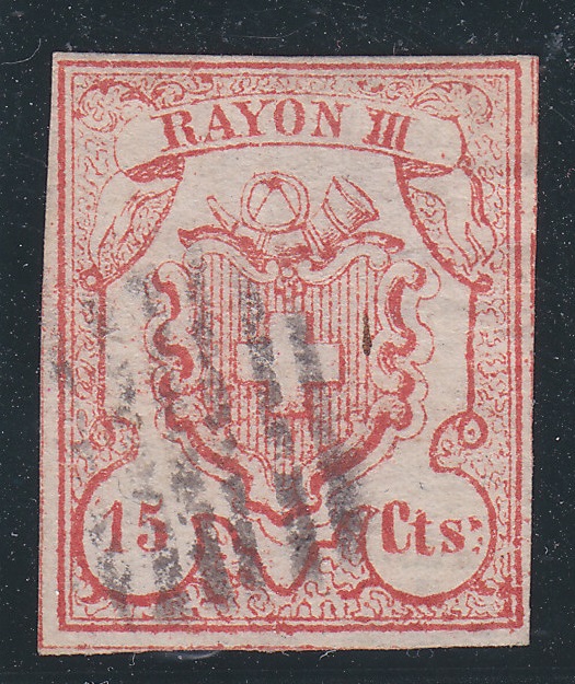 SBK 19 (Mi 11) Rayon III, Centimes 1850_r10
