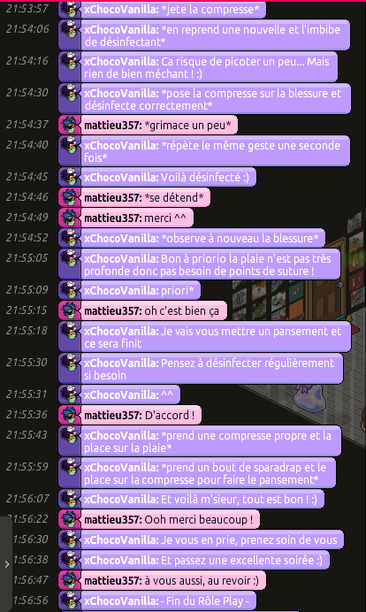 [C.H.U] Rapports d'actions Rôle Play de xChocoVanilla Matt_111