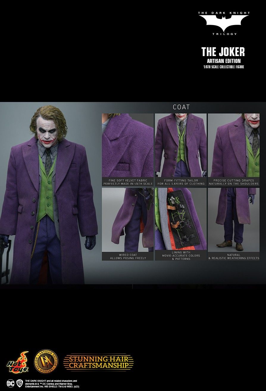 NEW PRODUCT: HOT TOYS: THE JOKER ARTISAN EDITION 1/6TH SCALE COLLECTIBLE FIGURE Pd169012