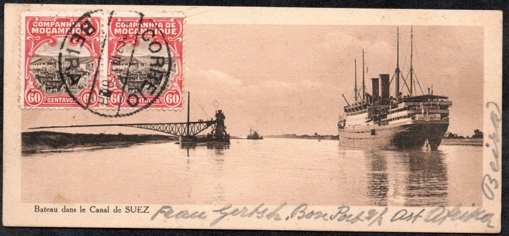 Suez Canal postcard  Bateau11