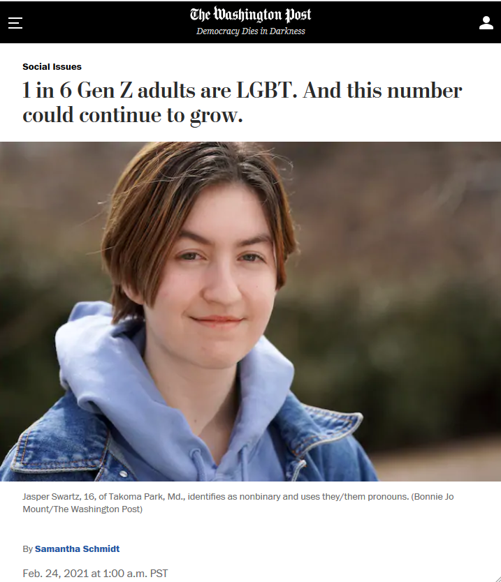 Svaki šesti mladi Amerikanac je LGBT 3c492710