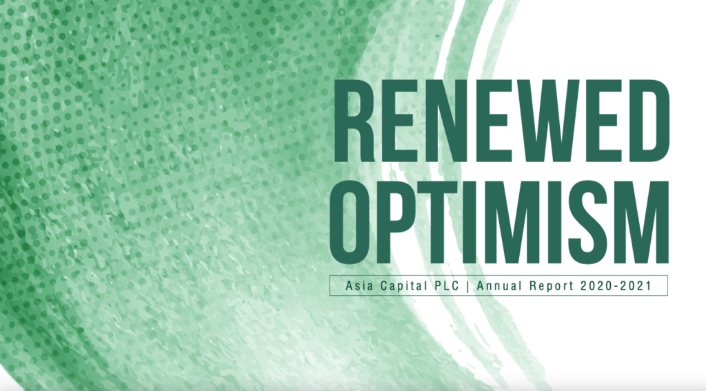  ASIA CAPITAL PLC: Renewed Optimism Screen65