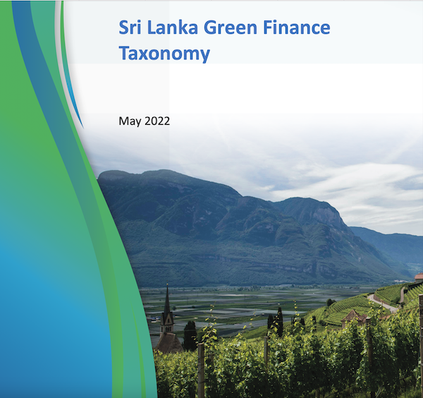 Central Bank of Sri Lanka Launched the Sri Lanka Green Finance Taxonomy Screen77