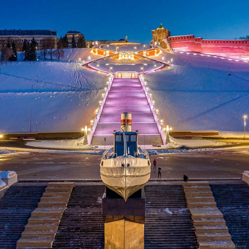 Чкаловская лестница – архитектурная достопримечательность Нижнего Новгорода Photo205