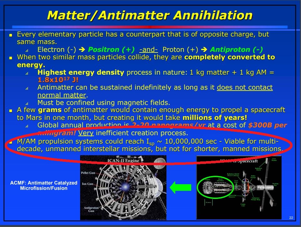 Propulsion spatiale à antimatière  Antima10