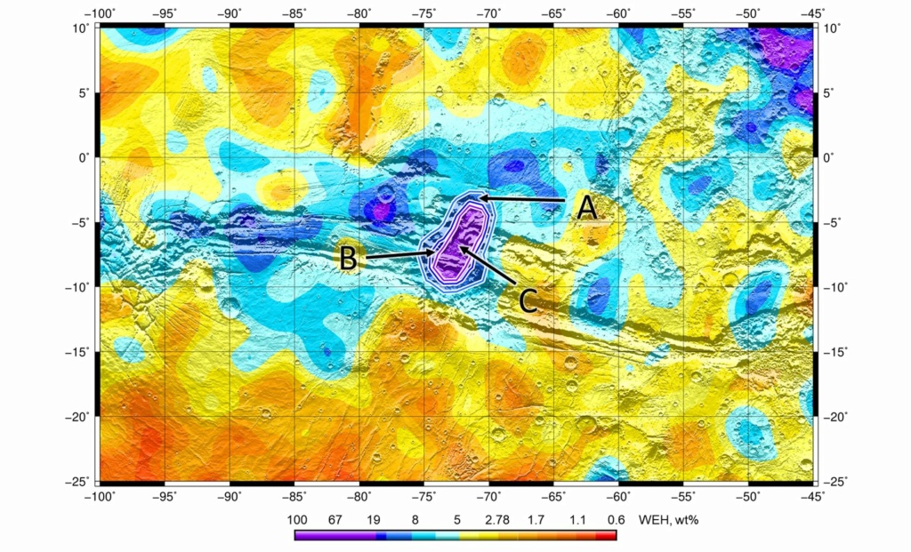 Des traces d'eau dans Valles Marineris Exomar10