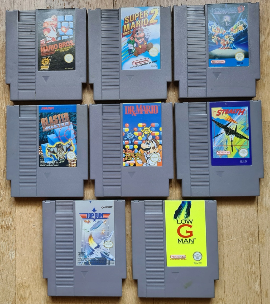 [VENDU] Console SNES + câbles + Super Starwars en boite + 8 jeux NES loose 20240714