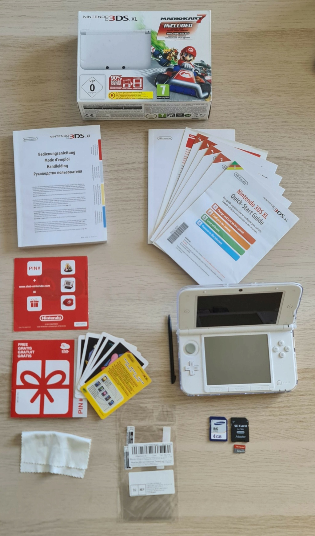 2 Consoles Nintendo 3DS XL complètes + protections + chargeurs + hack Ninten20