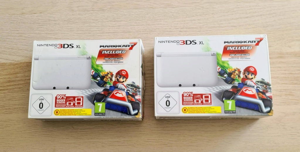 2 Consoles Nintendo 3DS XL complètes + protections + chargeurs + hack Packs_10