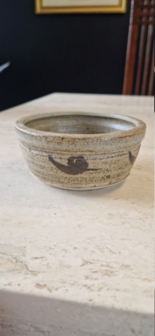 Studio pottery Stoneware bowl, YA or VA mark?  17245012