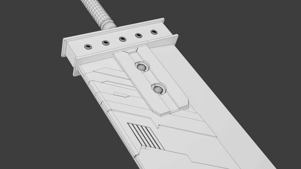 Buster sword FF7 remake Wire_b12