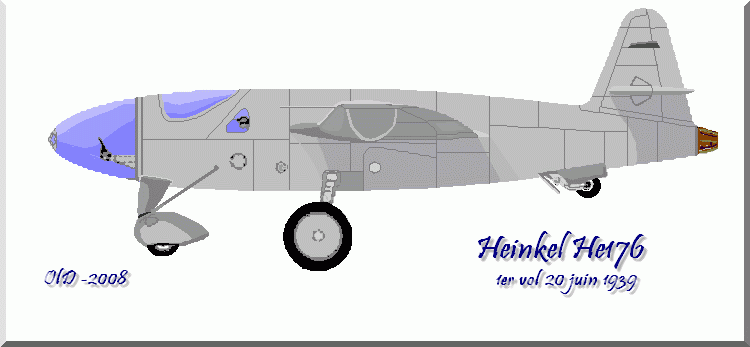 heinkel à moteur fusée ou à réaction He176v10
