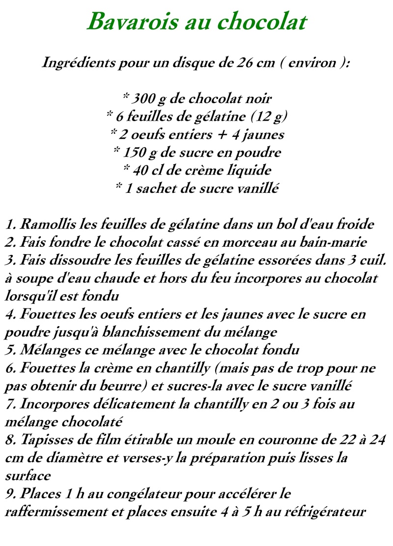 Bavarois au Chocolat Bavaro10