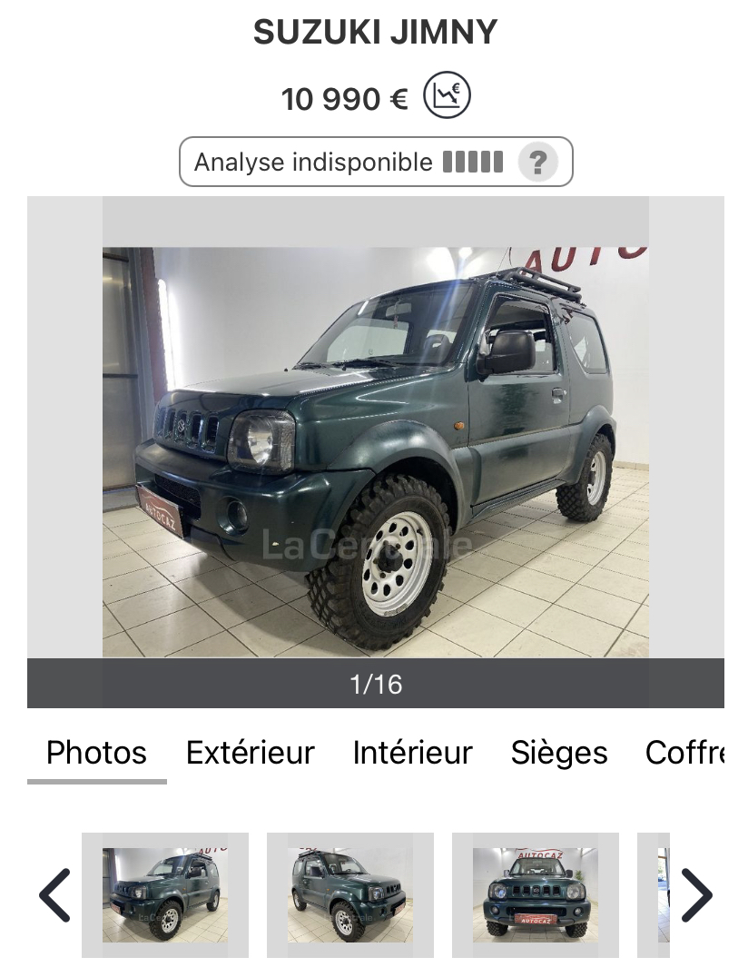 Jimny d'occasion  Votre avis 46b64910