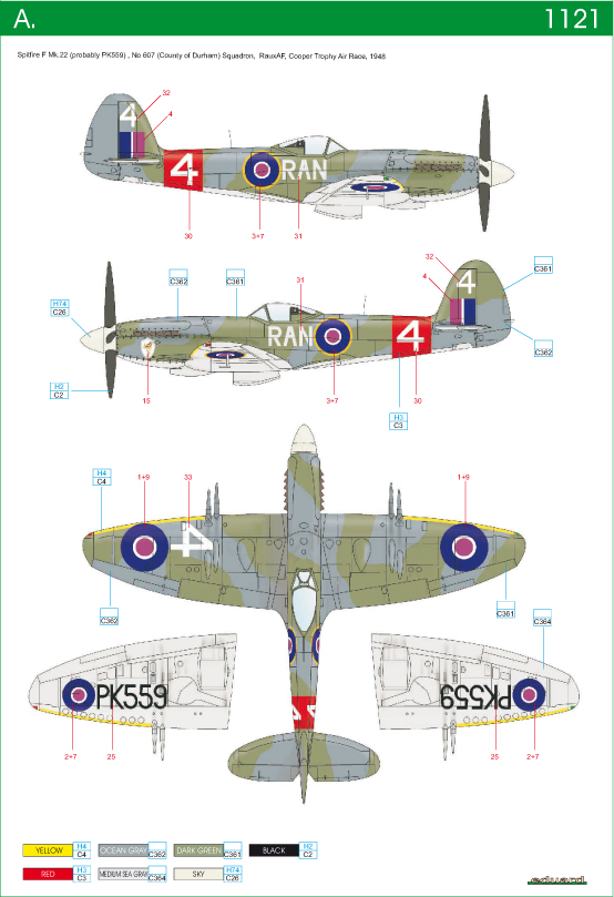 [Eduard] - Spitfire F Mk.22/Mk.24 - Limited edition 1121_110