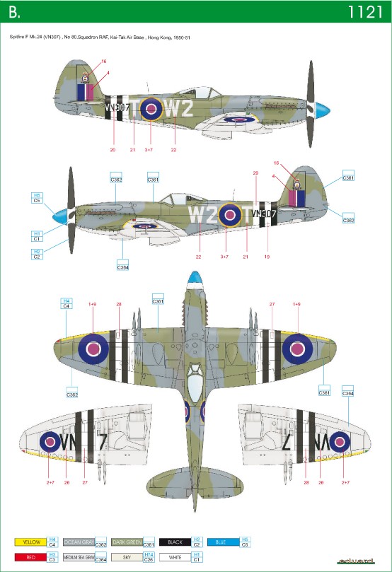 [Eduard] - Spitfire F Mk.22/Mk.24 - Limited edition 1121_111