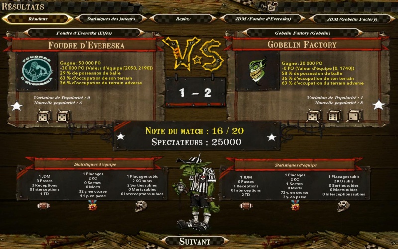 [Chaos Cup - J3] Goblin Factory 2 - 1 Foudres D'Evereska Blood106