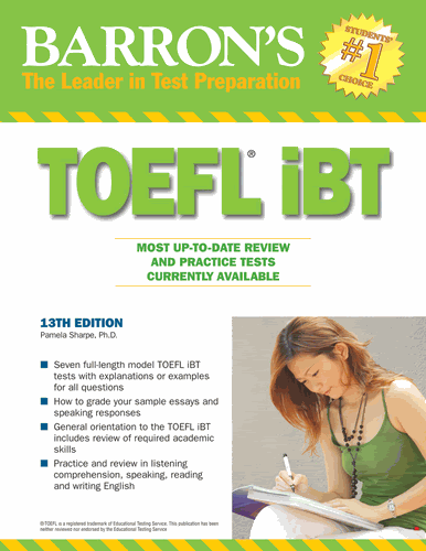 Barron's TOEFL iBT Internet-Based Test 13th Edition with CD-ROM 11zf10