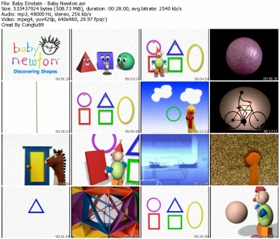 Baby Einstein Baby Newton World Of Shapes Dvdrip Xvid