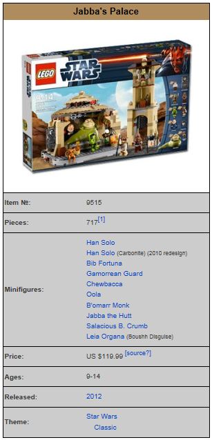 LEGO STAR WARS - 9516 - Jabba’s Palace 9516_010