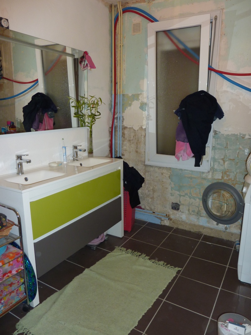La salle de bain de Cha. Travaux en cours photos P 4et5 P1040125