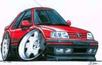 Cartoon cars 309gti10